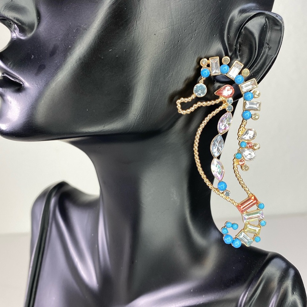 Baublebar Seahorse Rhinestone & Bead Earrings – Hypoallergenic & Nickel-Free